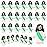 Bememo 25 Pcs Little Jesus Figures Original Design Mini Rubber Jesus Toys to Hide and Seek Religious Party Favors Sunday School Baptism Gifts(Green)