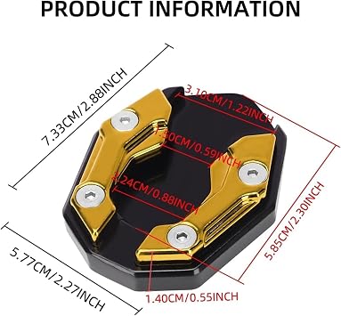 Motorcycle Side Stand Plate Pad for Honda Transalp Xl600v Xl650v Xl700v
