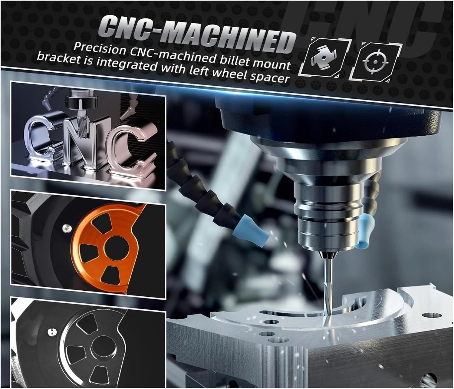 Compatible with EC 300 2021-2025 EC 250 EC350F MC 125 MC250F MC450F EX EXF 250 300 Front Brake Disc Guard ES 350 500 EW500F 2024-2025(Black Red)