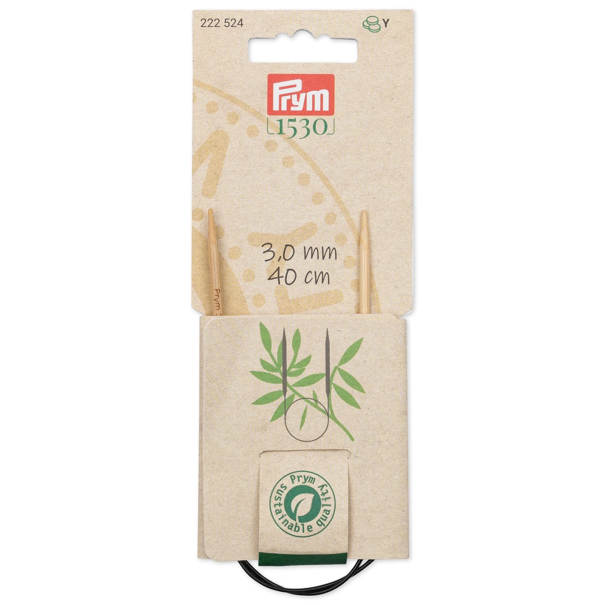Prym Knitting Needles, Wood-Coloured, One Size