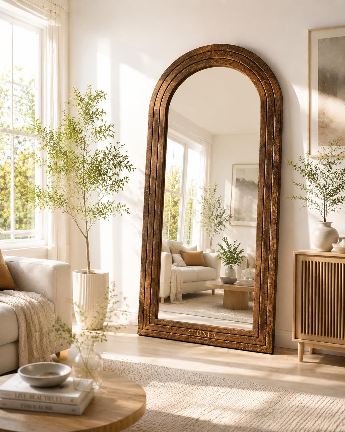 Photo 1 of ZHUNFA Arched Full Length Mirror 65x22