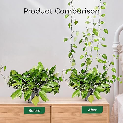 Miniatura 5 de GROWNEER 120 clips de pared para escalada de plantas, clips de pared de vid, clips de escalada de plantas con 72 calcomanías adhesivas acrílicas,