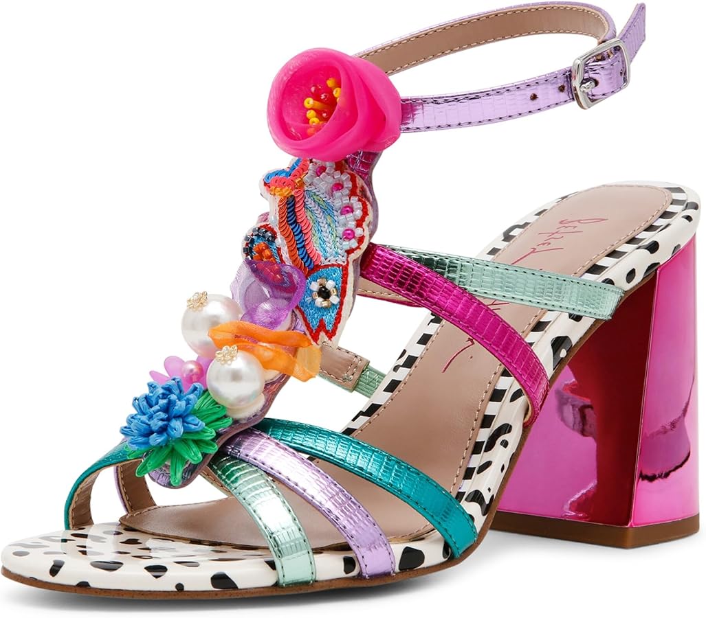 Amazon.com | Betsey Johnson Women's Azallia Heeled Sandal, Pink