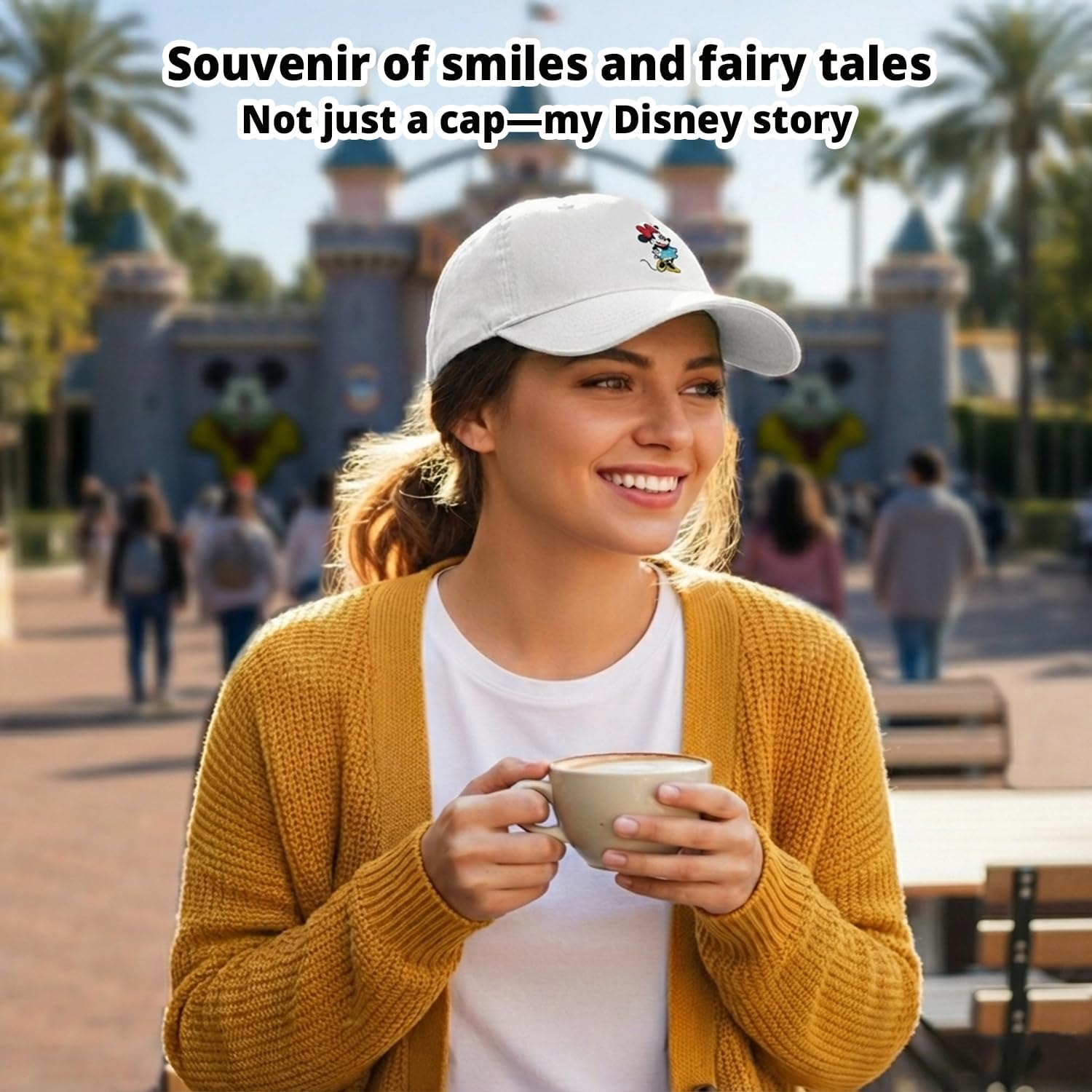Disney Adult Baseball Cap, Minnie Mouse Adjustable Dad Hat