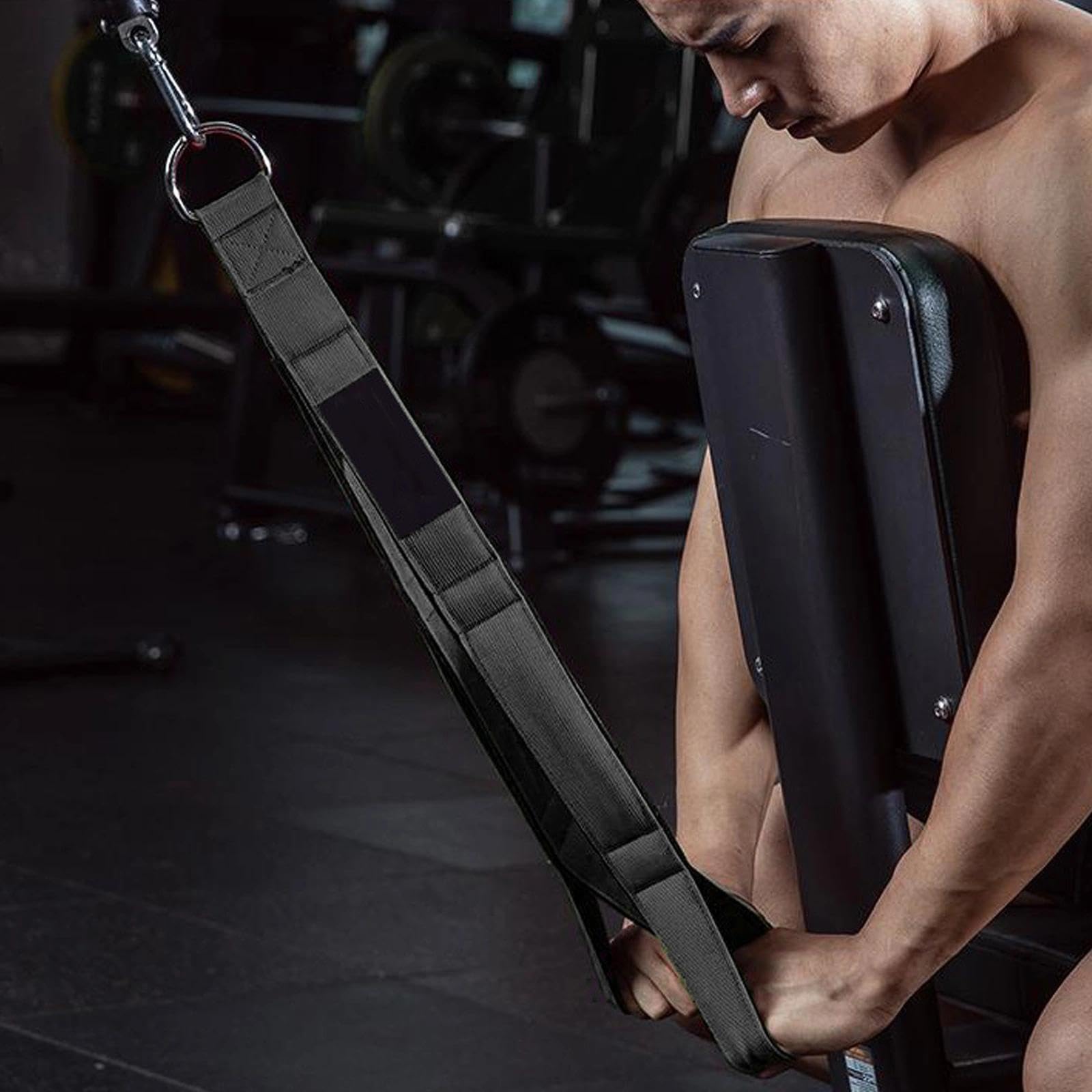 Corda Allenamento Palestra Regolabile Corda Tricipiti Regolabile Dulynva - Cinghia Estensione 60-120 Cm Per Allenamento Braccia E Schiena Cavo Allenamento Regolabile - 3