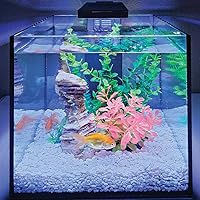 Vista 1 de Level One Pets Mini Betta de 3 galones, kit de acuario de peces pequeños, incluye filtro sumergible Duo 2 en 1 con luz LED