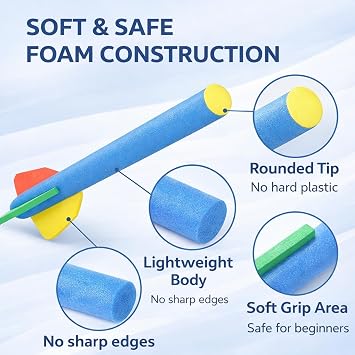 AI SPORTS Foam Javelin Training Throw – 90cm Lightweight Soft Javelin