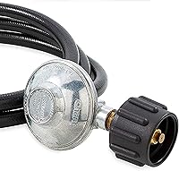 Vista 11 de Camco Low Pressure Gas Regulator Rated at 70,000 BTUs Per Hour Includes 8-Foot Hose Great for Camping, RVing, Grilling, and More (57704)