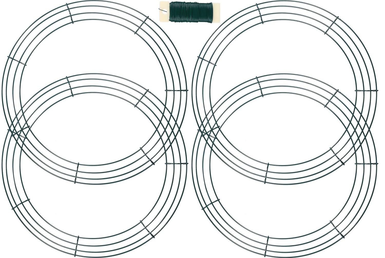 2x Metall Kranzringe 40cm - Stabile Drahtformen Für Weihnachtskränze & DIY Deko