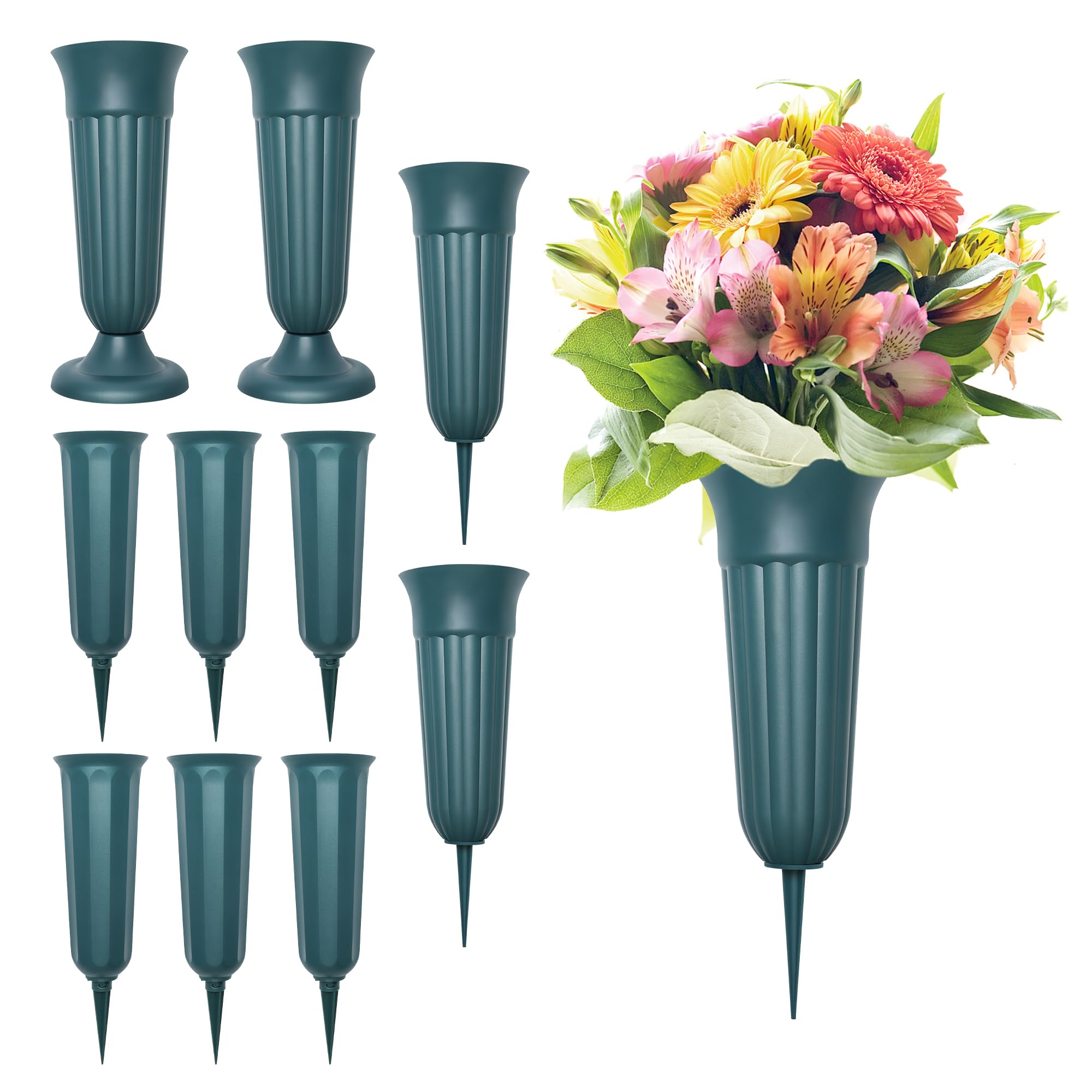 Vase commémoratif Windspeed avec pointe pour sol contre le vent fort