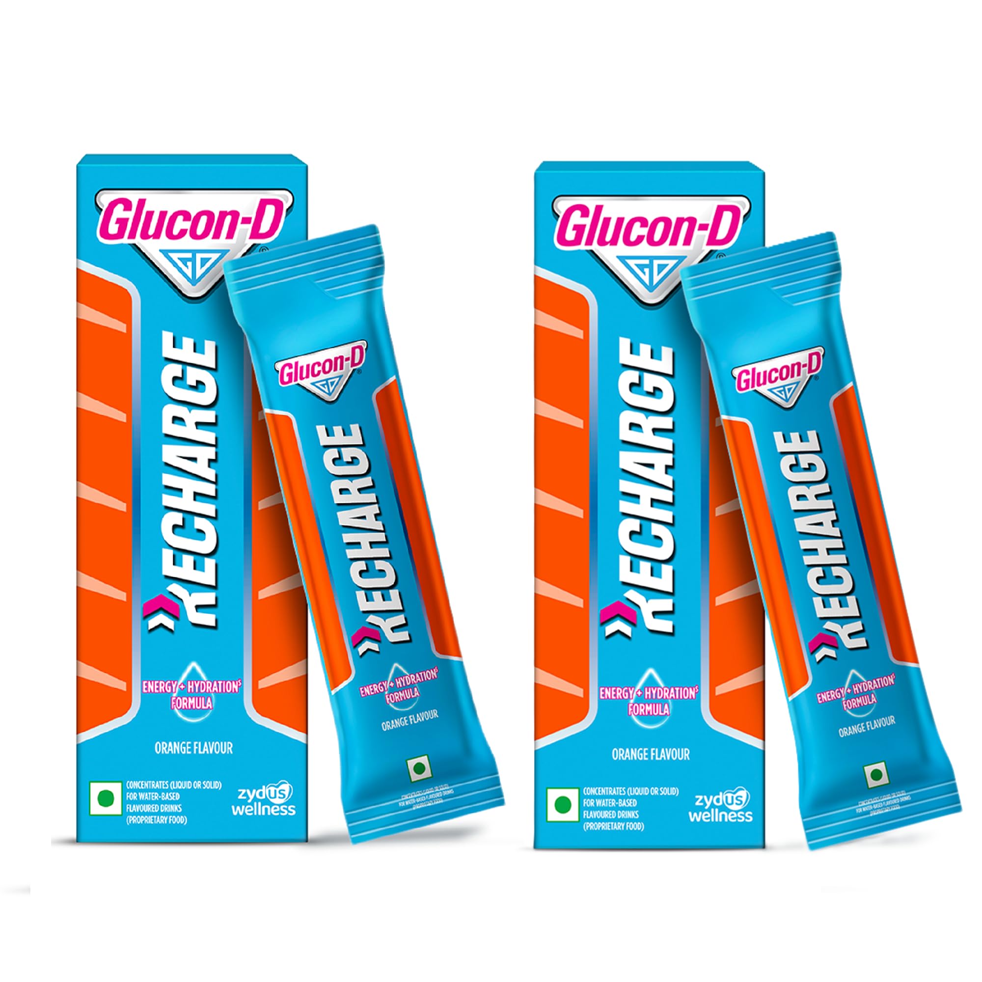 Glucon-D Recharge Energy & Hydration Orange Flavour Drink Powder, Instant Glucose + Electrolytes for Quick Energy, 18g Sachets (Pack of 10)-image-31