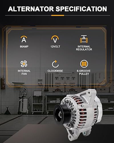 Vista 147 de ROADFAR Reemplazo del alternador para Toyota 2006-2008 para RAV4 11201