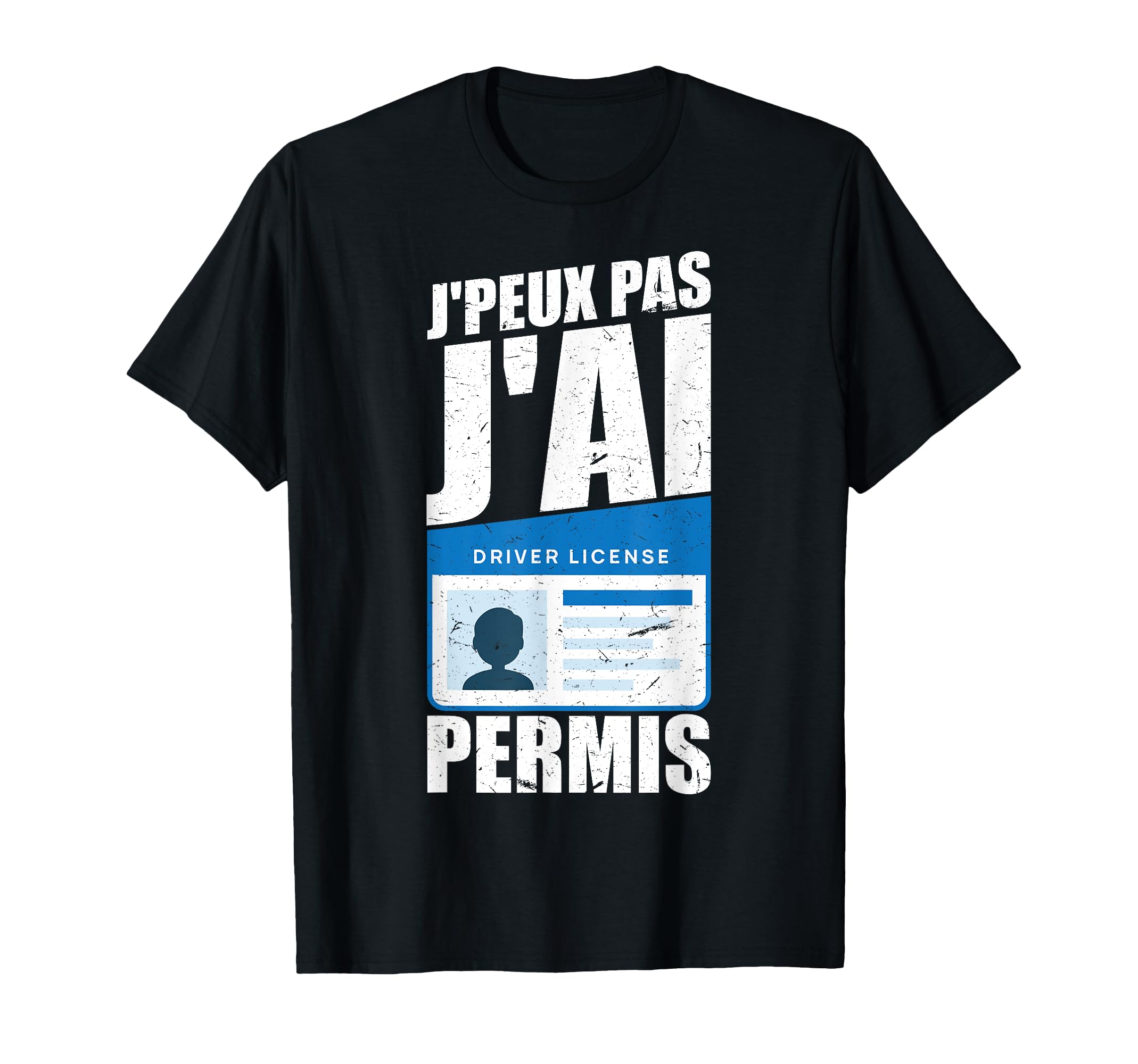 Je M'en Fous J'ai Mon Permis Cadeau Disque A Jeune Permis T-Shirt