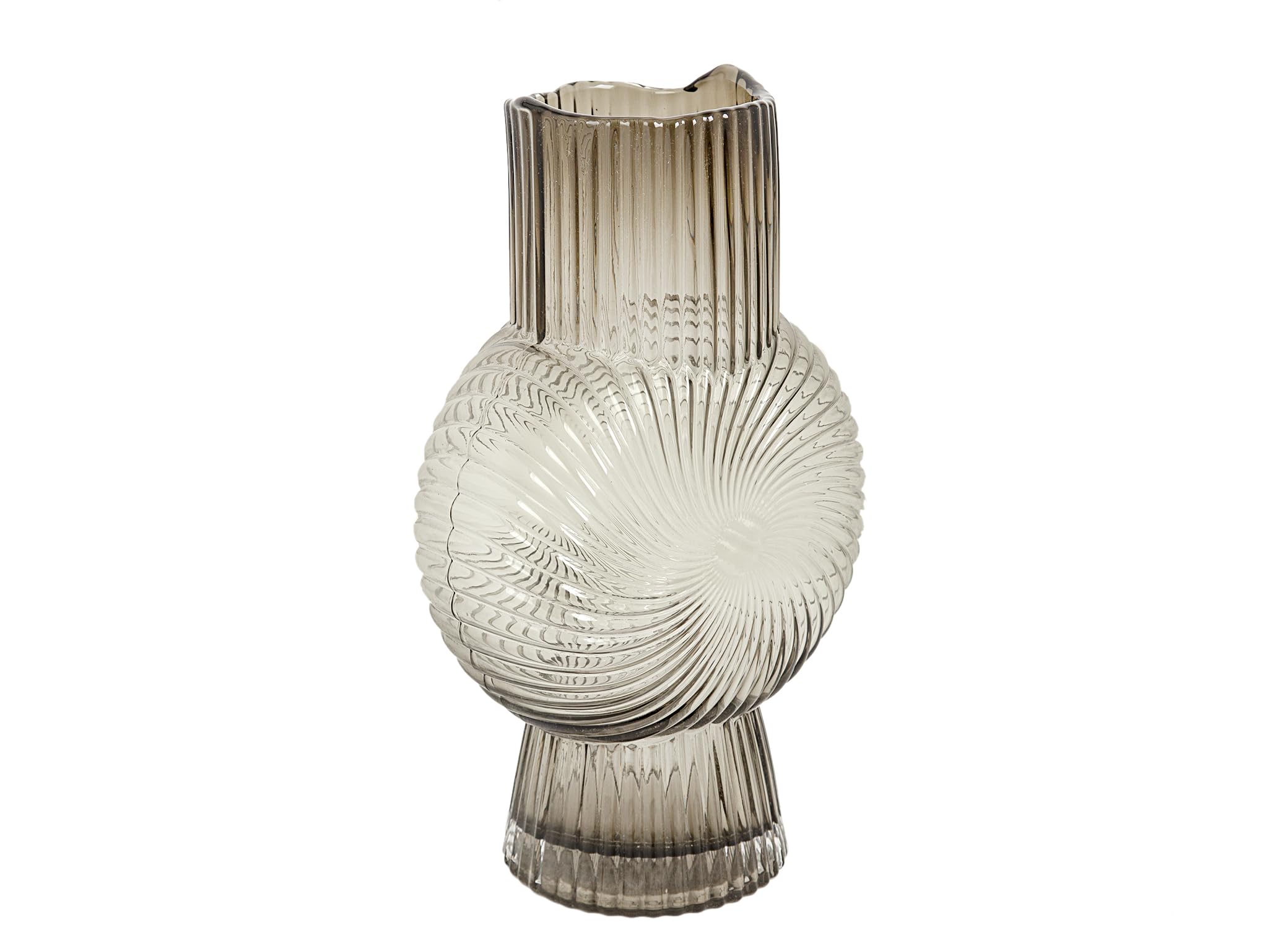 Vase en verre sombre jarron vidrio oscuro pour ambiance poétique