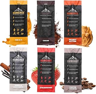 Ancestral Energy Variety Pack | Organic Grass-Fed Ghee & Raw Honey Blend | Animal-Based Energy Boost for Athletes | Hiking, Cycling, Running, Backpacking | Healthy Snack (Pack of 6)