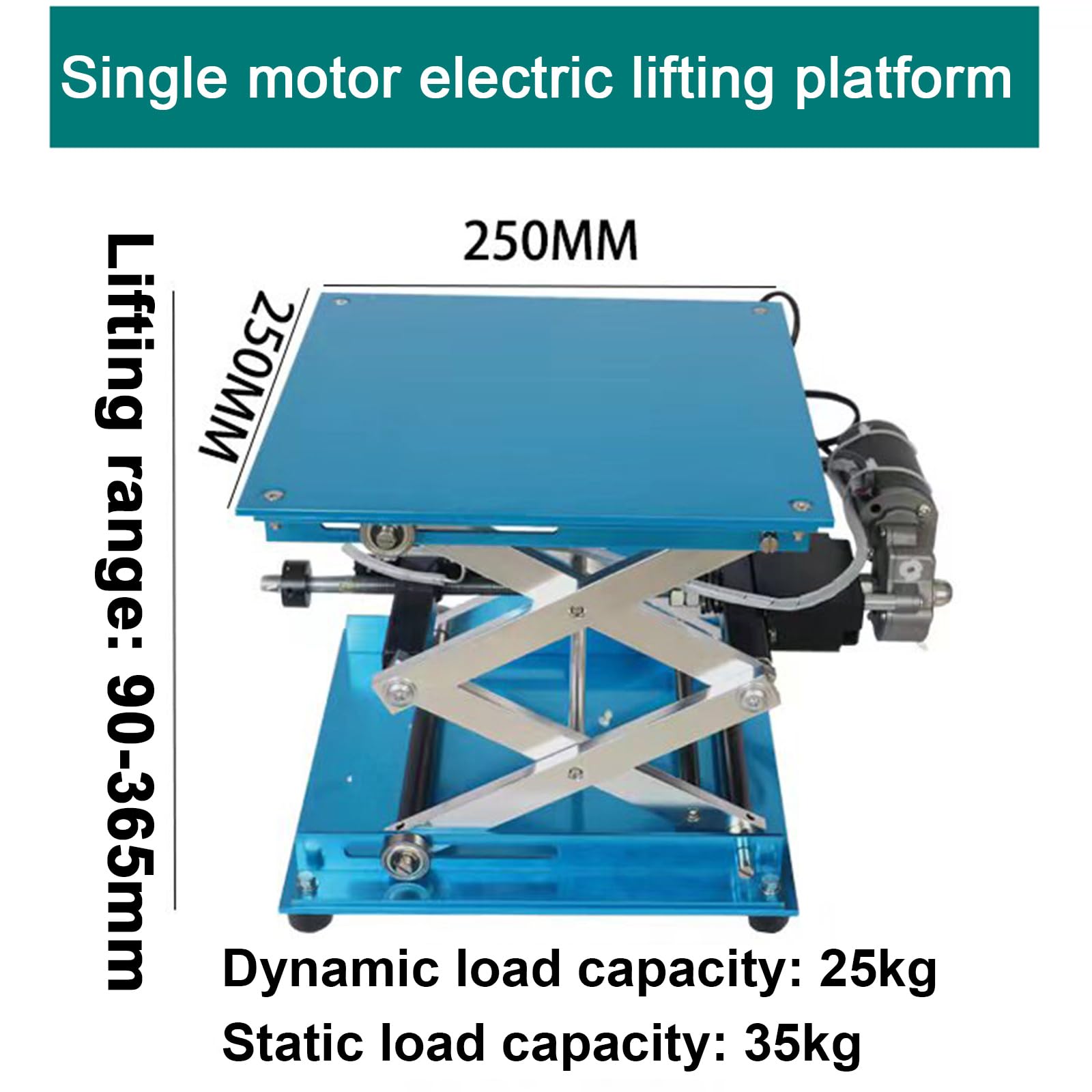 Elevador Eléctrico De Laboratorio, Mesa De Tijera 250 X 250 Mm