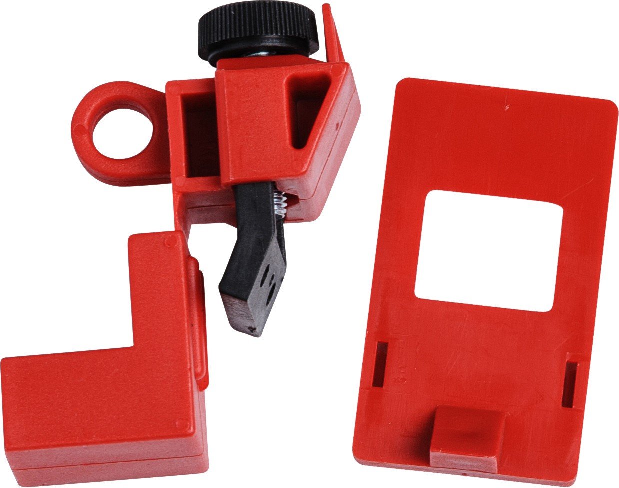 Brady Clamp-On Breaker Lockout for 120/277V - 65396,Red