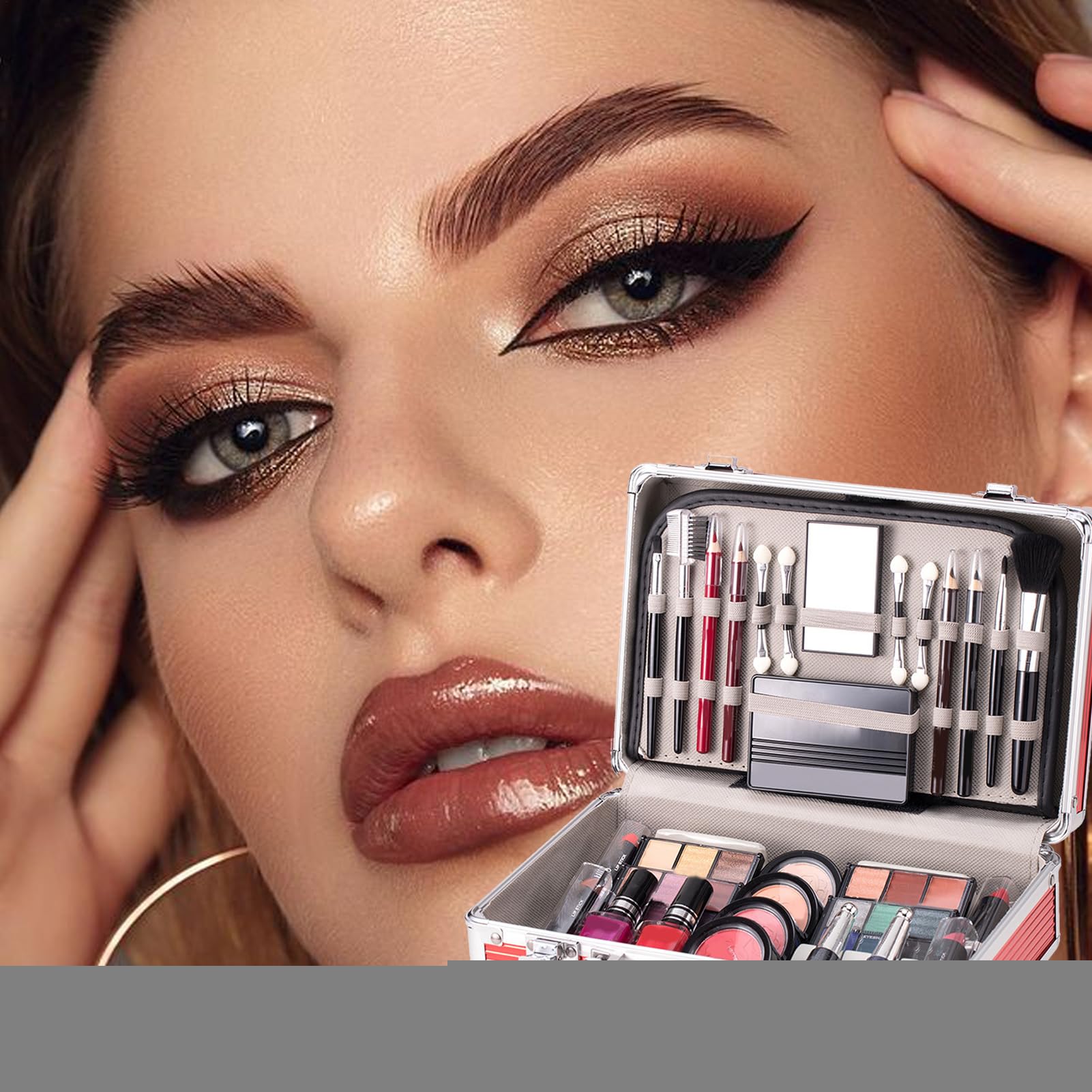 Kit de maquillaje para mujeres, kit completo de maquillaje para niñas