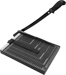 Precision Paper Cutter for A4/B5/A5/B6/B7, 10x13 inches, 70GSM Capacity, Metal Base Black
