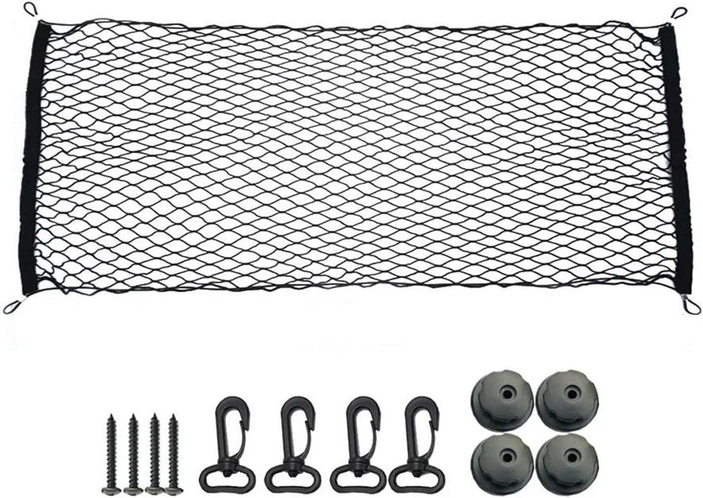 Car Nets Universal Car Trunk Net Elastic Luggage Net Cargo Organizer Storage Nylon Mesh Stretchable Car Interior Mesh Network Pocket (100 * 100)