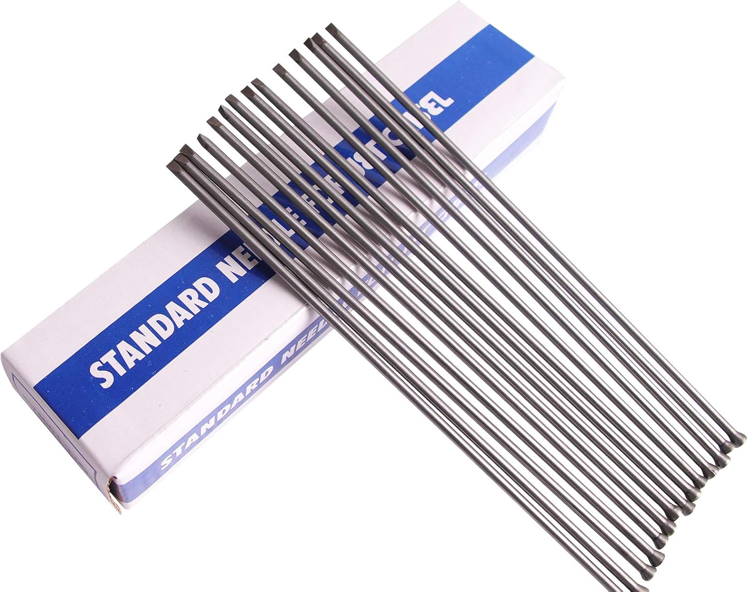 SWANSOFT Chisel Tip Replacement Needles, Manganese Steel Descaling Needles, 38Pcs Replacement Needle Set for Needle Scaler - 7 Inch