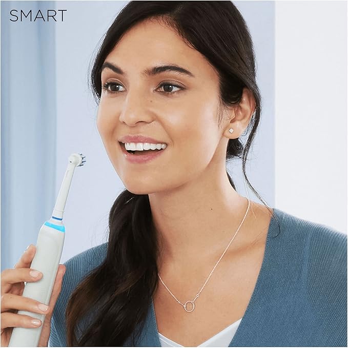 Oral-B Smart 6 Electric Toothbrushes For Adults, App Connected Handle, 3 Toothbrush Heads & Travel Case, 5 Modes, Teeth Whitening, 2 Pin UK Plug, 6000N