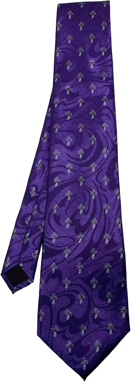 Jesus is Light Neck Tie Chrisitian Green & White Marbeled