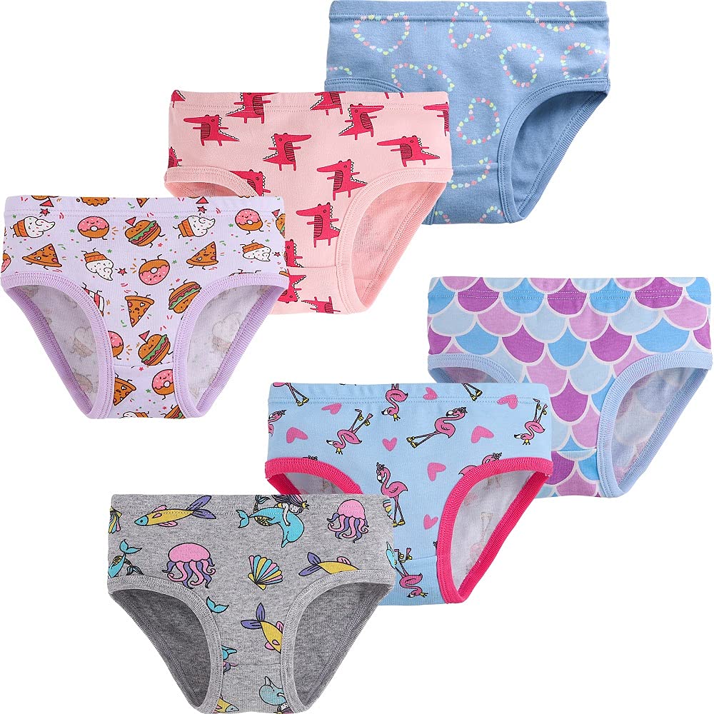 Little Girls Mermaid Underwear Kids Breathable Comfort Briefs Children