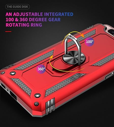 Miniatura 3 de Funda protectora compatible con Samsung Galaxy A80, funda para teléfono móvil con soporte magnético, protección resistente a prueba de golpes