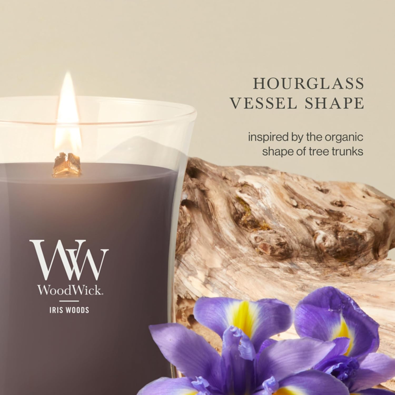 WoodWick Iris Woods Scented Candle, Crackling Wick, 9.7oz image 4