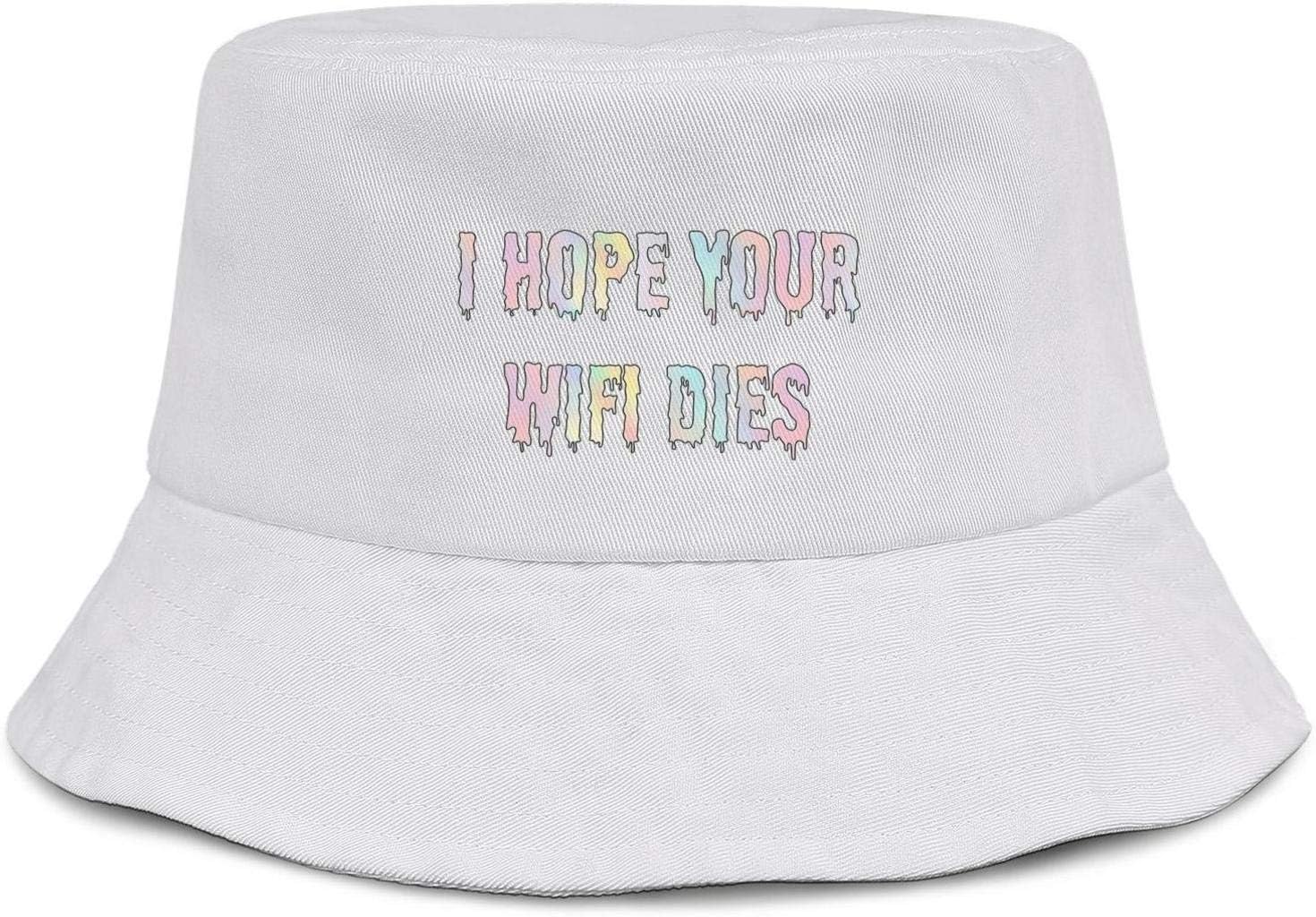 LONGERTW I Hope Your WiFi Dies Bucket Caps for Men Reversible Design