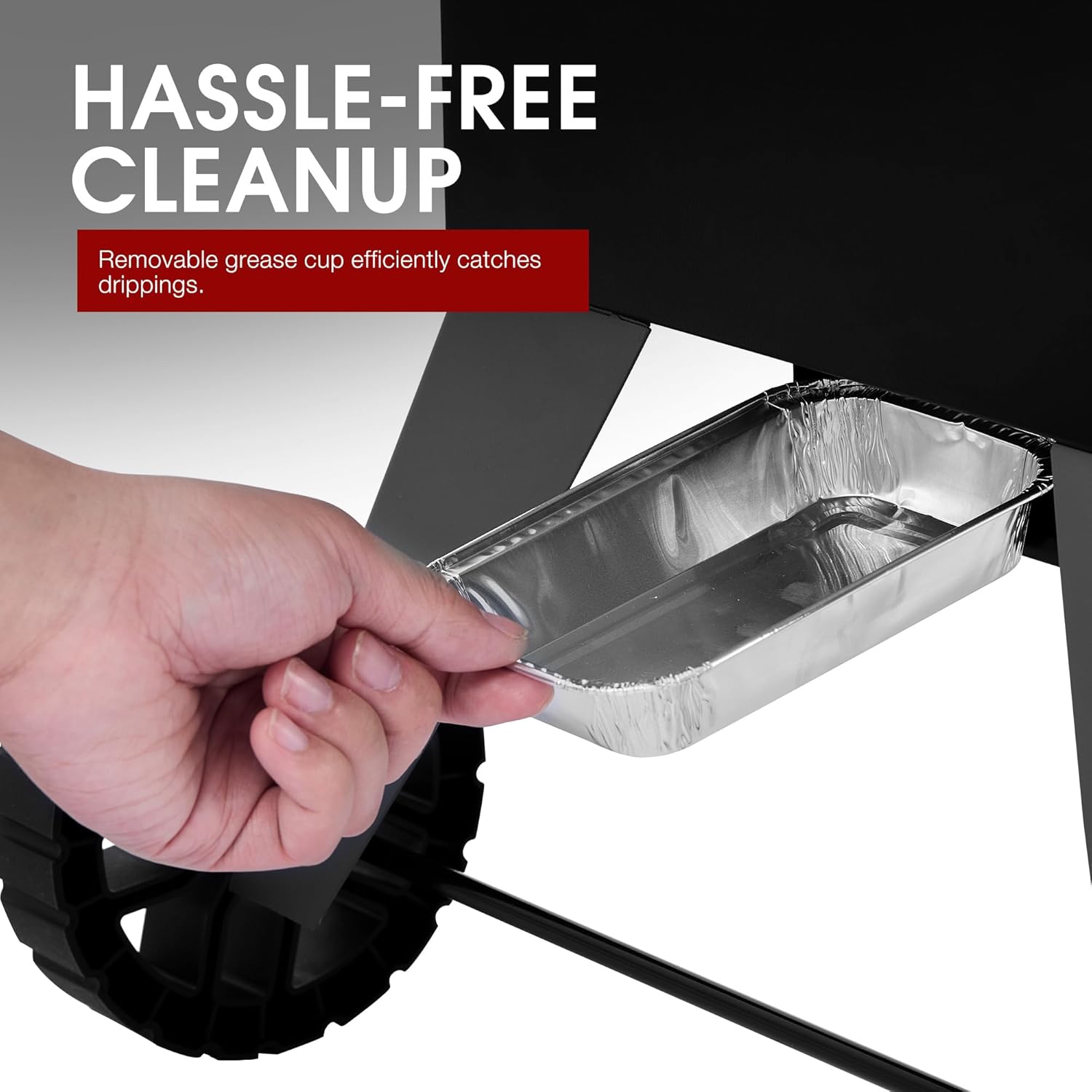 SE2806 28-Inch Analog Electric Smoker With 3 Chrome-plated Smoking Racks, Clear Viewing Window, 454 Sq. In. Cooking Area in Total, 1350W Output, Adjustable Temperature Control, Black