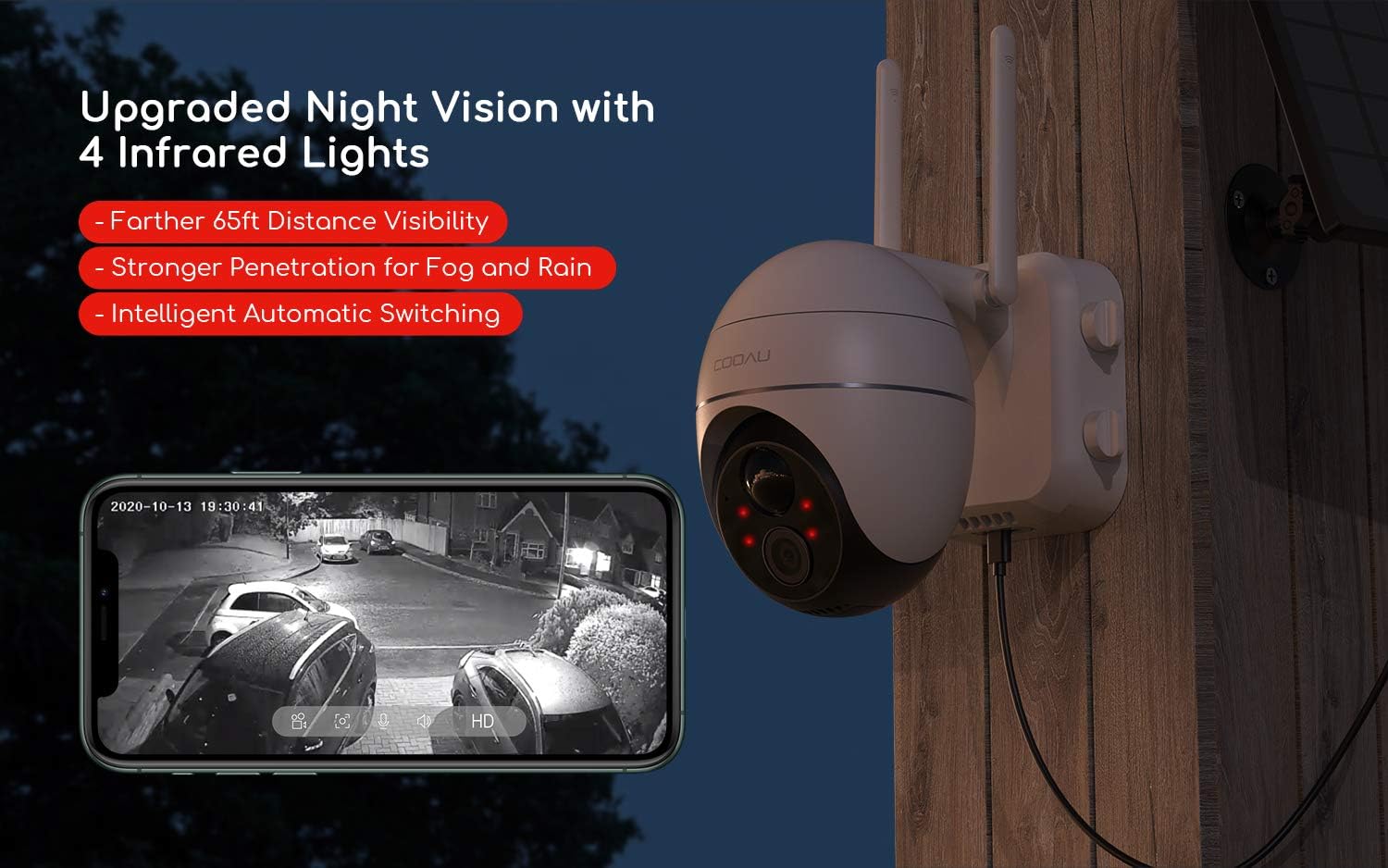 New Product Security Camera Outdoor, Wireless WiFi 360° Pan Tilt Zoom Solar 15000mah Battery Powered Home Cameras with Night Vision, Motion Detection, 2 Way Audio, IP65 Waterproof, Encrypted SD/Cloud Storage Black Friday - 70% OFF Security Camera Outdoor, Wireless WiFi 360° Pan Tilt Zoom Solar 15000mah Battery Powered Home Cameras with Night Vision, Motion Detection, 2 Way Audio, IP65 Waterproof, Encrypted SD/Cloud Storage