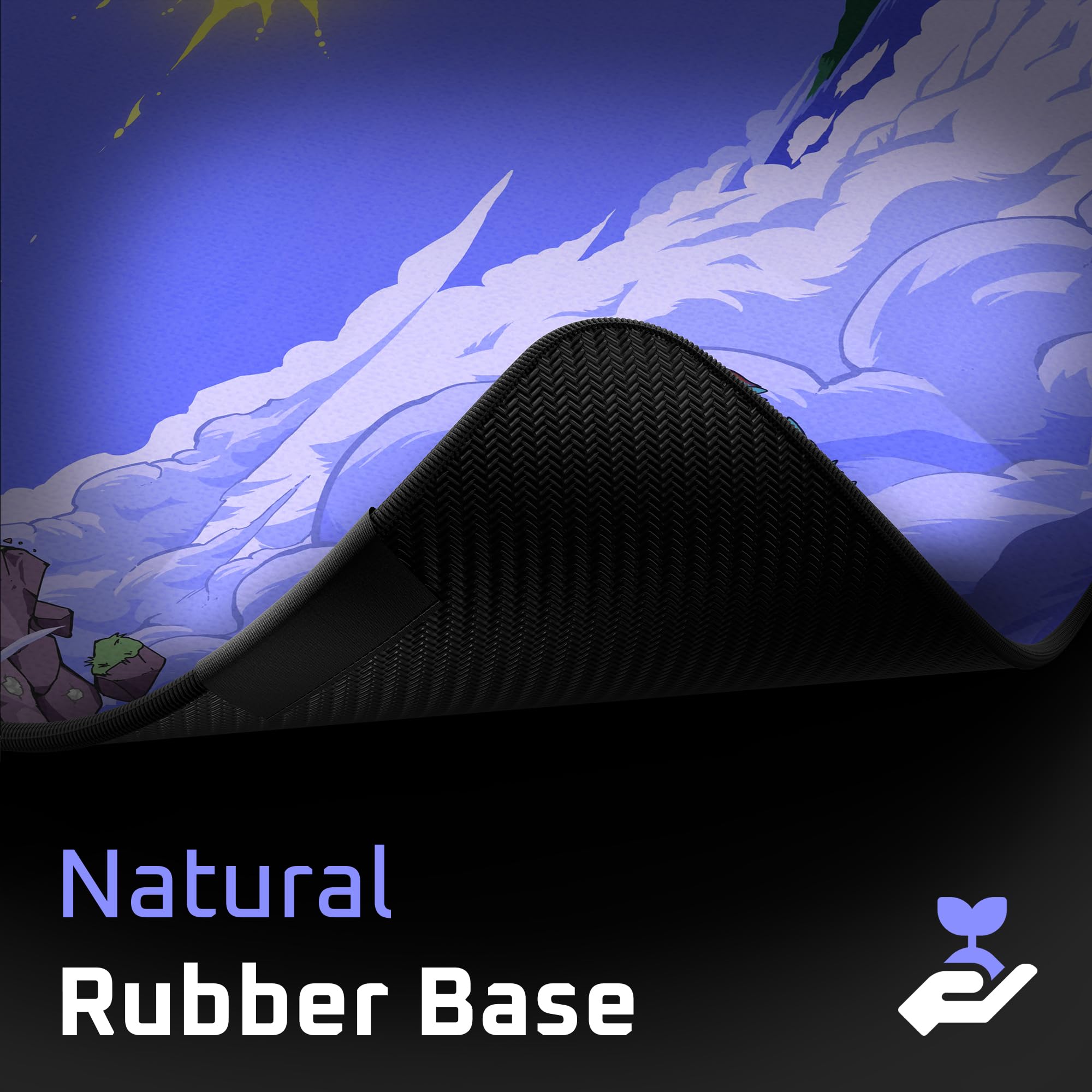 Hystar x Terraria Erweitertes Gaming-Mauspad, XXL, 91,4 x 40,6 cm, 5 mm dick, wasserdichte Oberfläche, glattes Polyestergewebe und Unterseite aus Naturkautschuk (Floating Island)