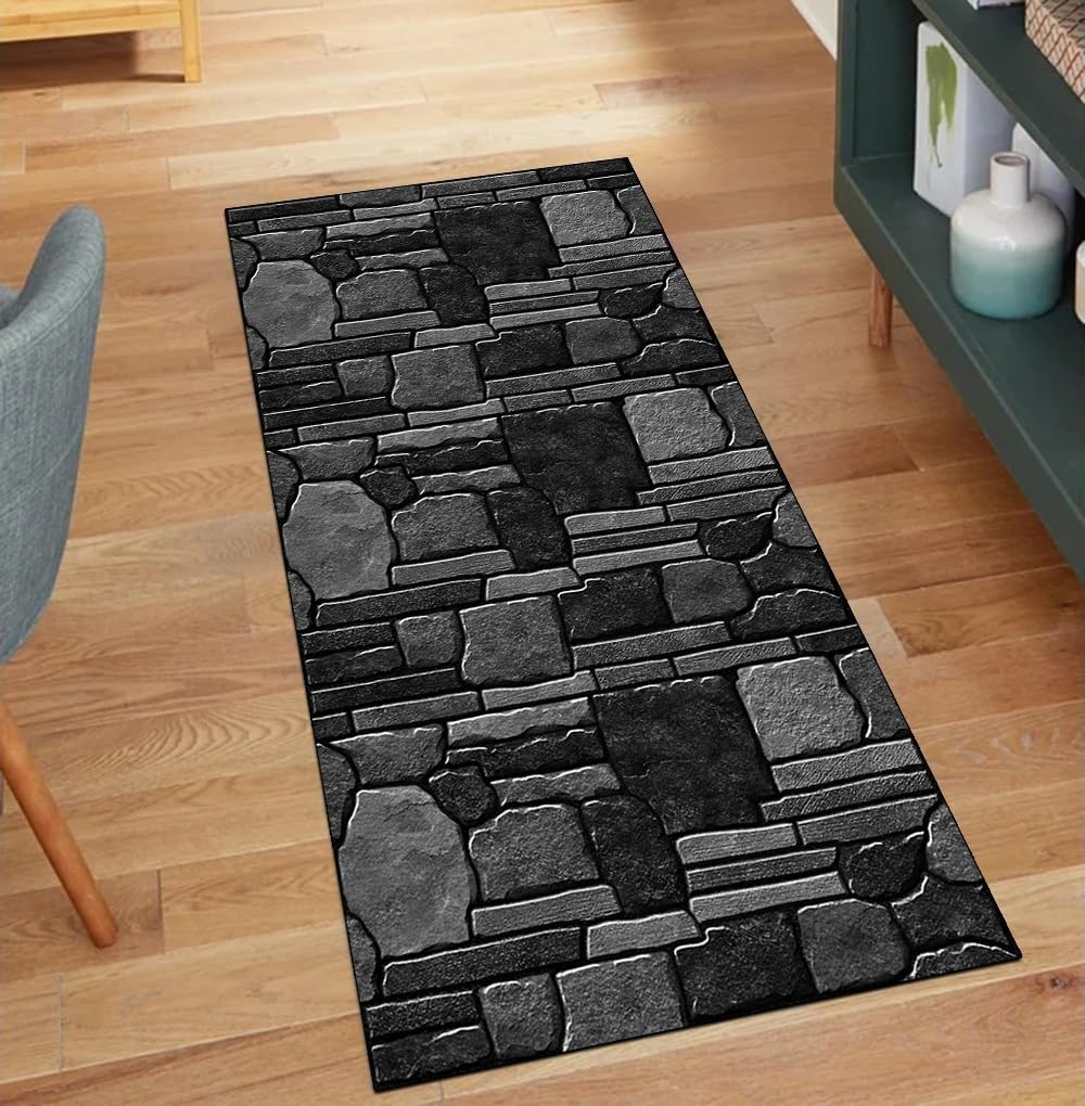 Alfombra de pasillo lavable con base de seguridad para cocina y salón