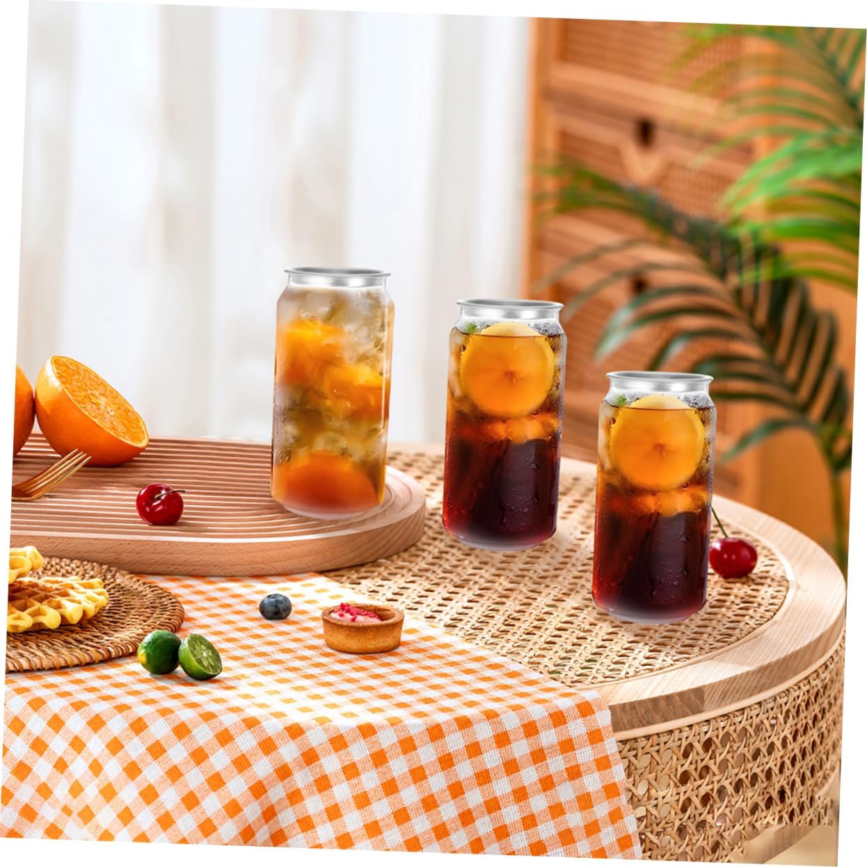 20pcs Transparent Juice Bottles Pet Drink Containers with Airtight Lids Reusable Beverage Bottles for Milk Tea Travel and Outdoor Activities