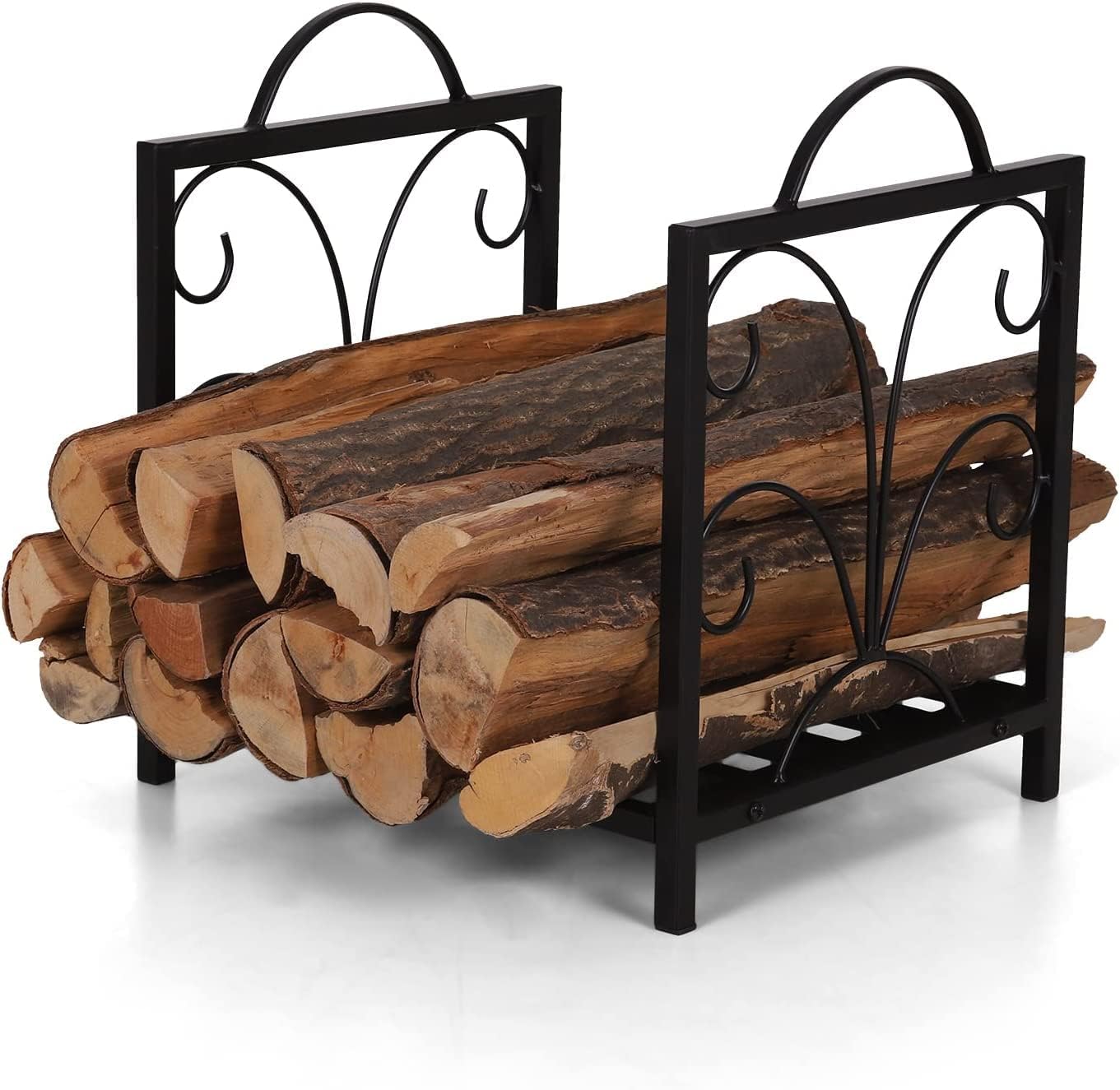 Stand Wallah Indoor Small Firewood Rack for Outdoor Fireplace Accessories Firewood Storage Log Carrier Holder with Handle-image-19