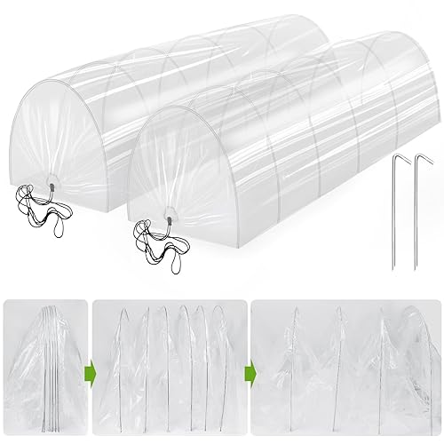 2 in 1 Mini Greenhouse Tunnel Greenhouses,Green Houses for Outside
