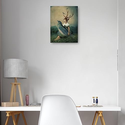 Miniatura 4 de Fine Art Canvas Lienzo decorativo para pared de Cantarme a Song por el artista Catrin Welz-Stein para sala de estar, dormitorio, baño, cocina,