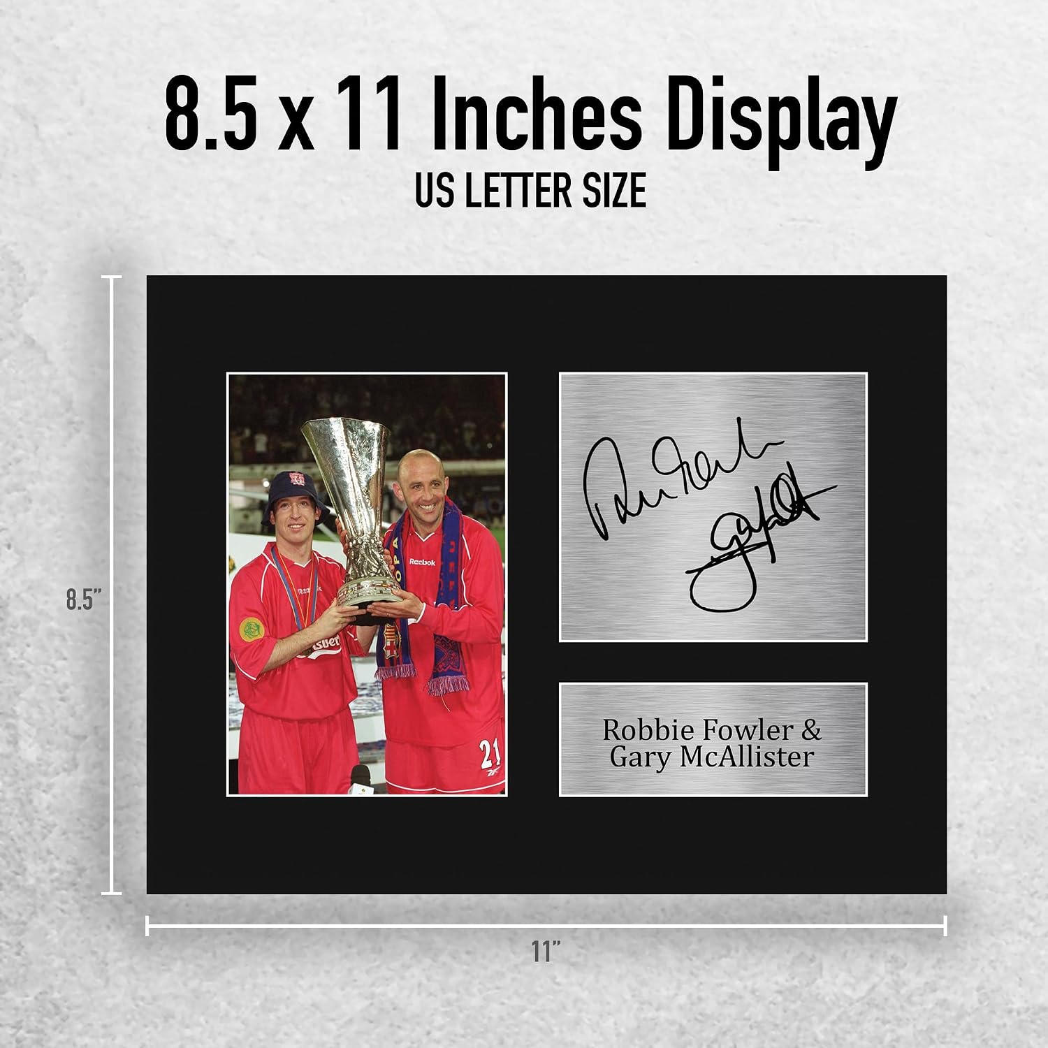 HWC Trading Robbie Fowler & Gary McAllister Liverpool Gifts Printed Signed Autograph Picture for Soccer Fans and Supporters - US Letter (ID-007874)