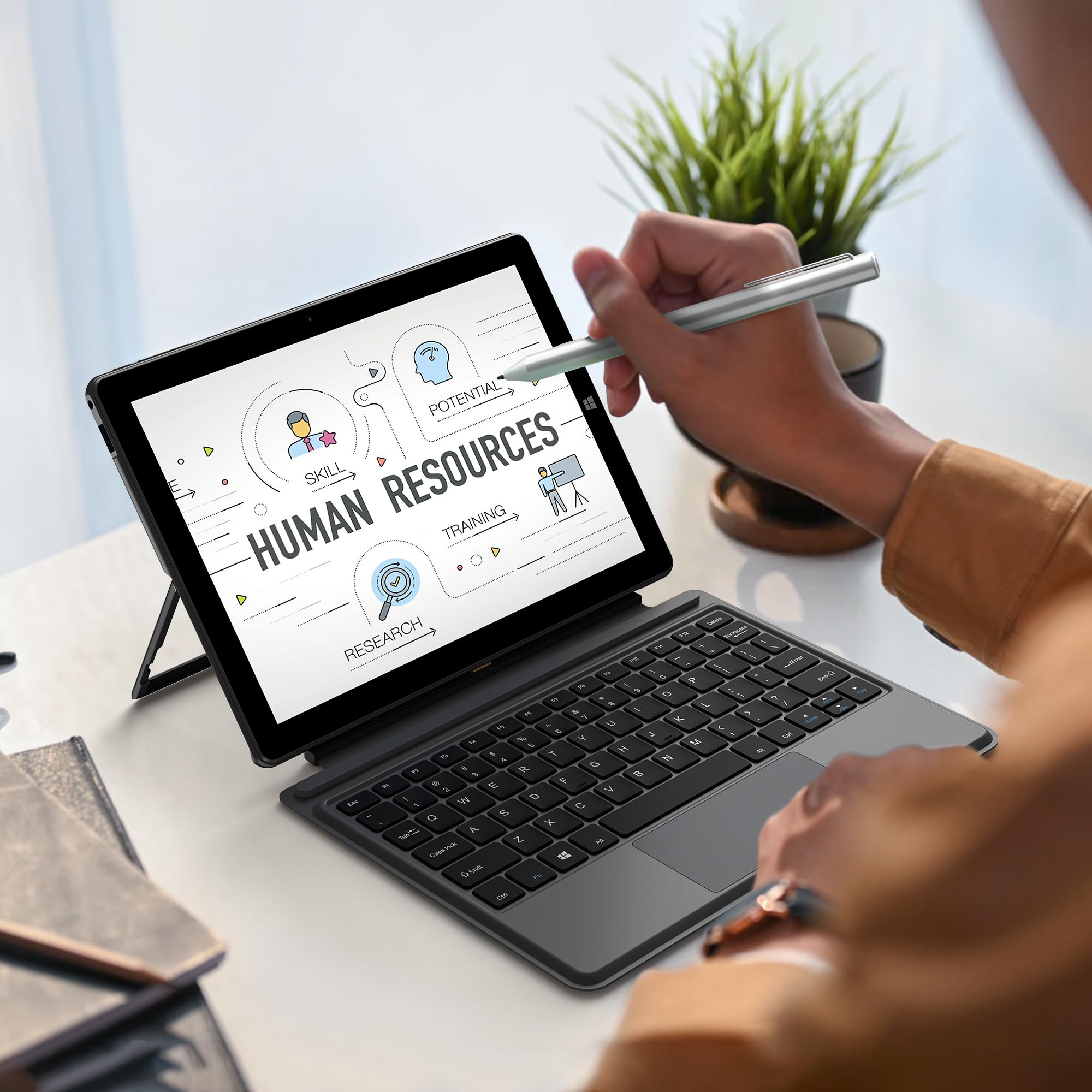 ALLDOCUBE PC Tablet Portatile 2 in 1 Windows 11 con Tastiera