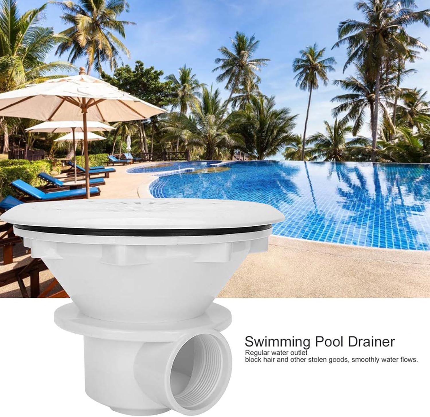 取り外し可能なプール排水カバースイミング可能なプールのプール用のリムーバブルメンテナンス排水カバーの低いリムーバブルメンテナンスドレ