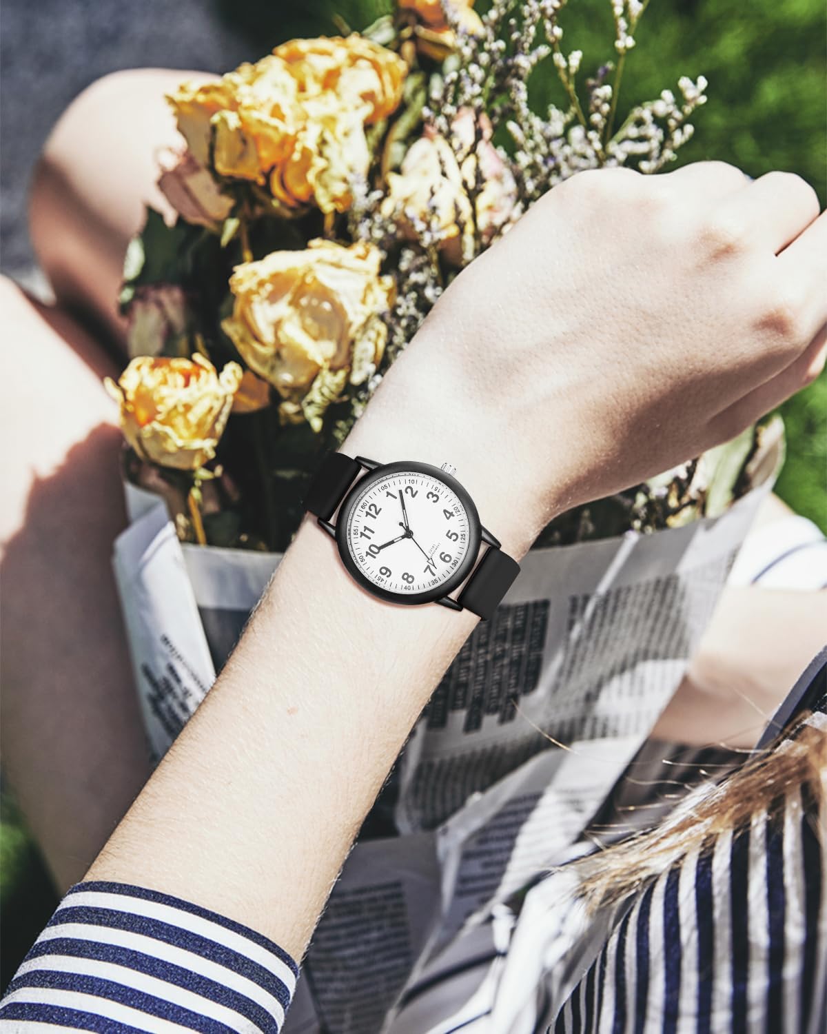 CIVO Womens Watch Waterproof Analog Quartz Wrist Watch Fashion Casual Simple Easy Reader Watches for Women with Silicone Strap - Image 3