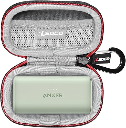 RLSOCO Estuche de transporte para cargador portátil Anker Nano 621 Power Bank - Negro (solo estuche)