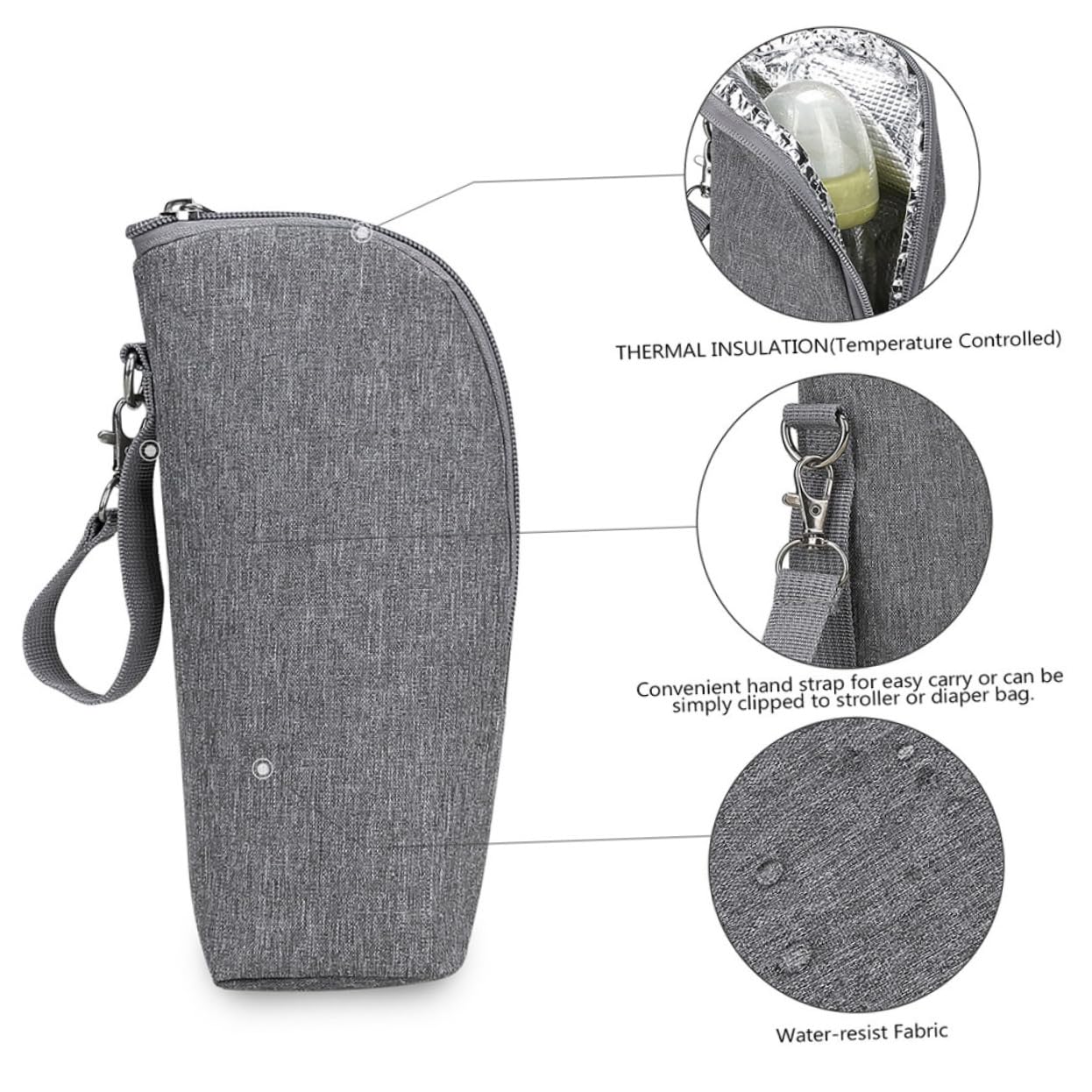 TOYANDONA 5piezas Bolsa Térmica Aislante para Biberones Portátil y Práctica para Viajes Bebés Mantiene La Temperatura hasta Horas Compatible La Mayoría De Biberones del Mercado