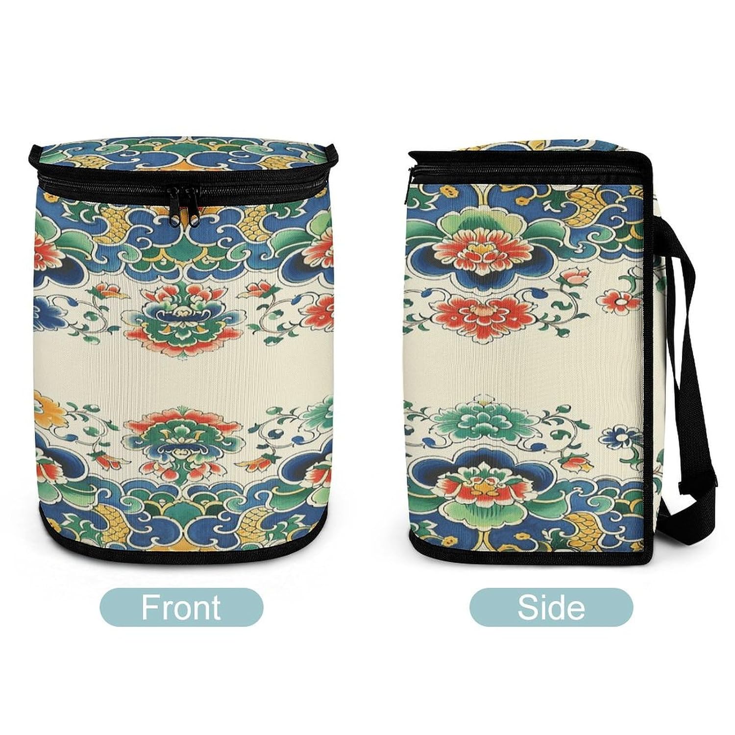Chinese Border Pattern Car Trash Can Car Trash Bin Car Garbage Can Trash Can for Car Car Trash Bag Car Trash Can for Women Men Car Garbage Bag Truck Trash Can Garbage Can for Car
