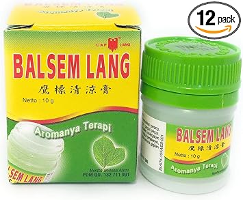 Cap Lang Balsem Lang, Muscular Balm for Muscle, 10g x 12