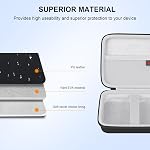 Elonbo Cas de portage pour anbernic RG40XXV/ RG405V/ RG406V Console de jeu retro portable, anbernique/ GiipGoop RG 40XXV Sac de rangement de voyage de la console de jeu portable, Porte-organisateur de jeux système Linux, Noir