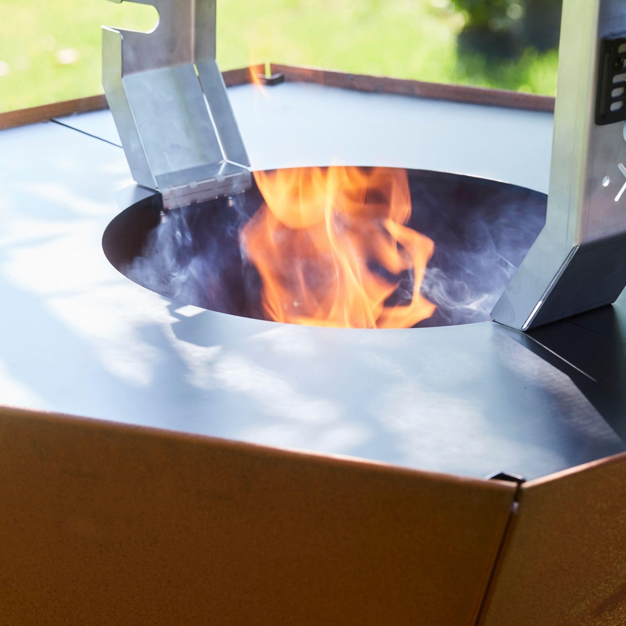 Barbecook Rożen obrotowy z silnikiem do grilla na drewno, zestaw do pieczenia Nestor World