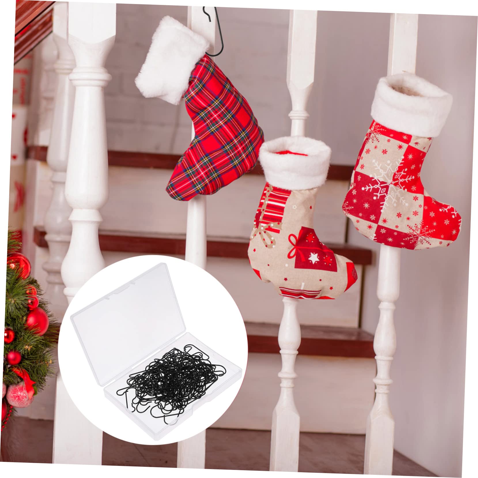 Amosfun 4 Ensembles Crochets pour Sapin De Noël Crochets pour Décorations De Sapin De Noël Boules De Ornements Boules De Supports De De en Vrac s 120 pièces * 4